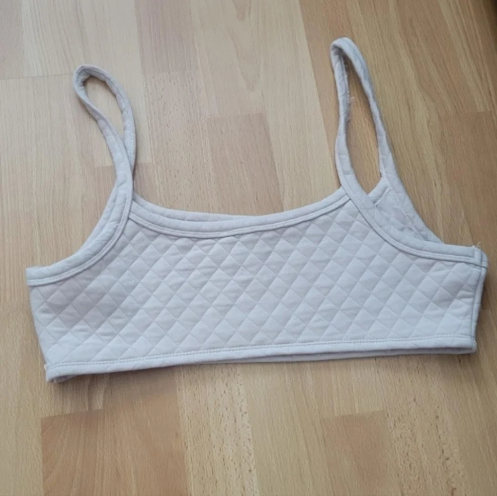 Princess Polly Beige Quilted Bralette Athleisure Loungewear Size 12